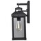 Nuvo Corning 1-Lgt Medium Wall Lantern - Matte Black / Clear Glass 60/7371 - alternate 3